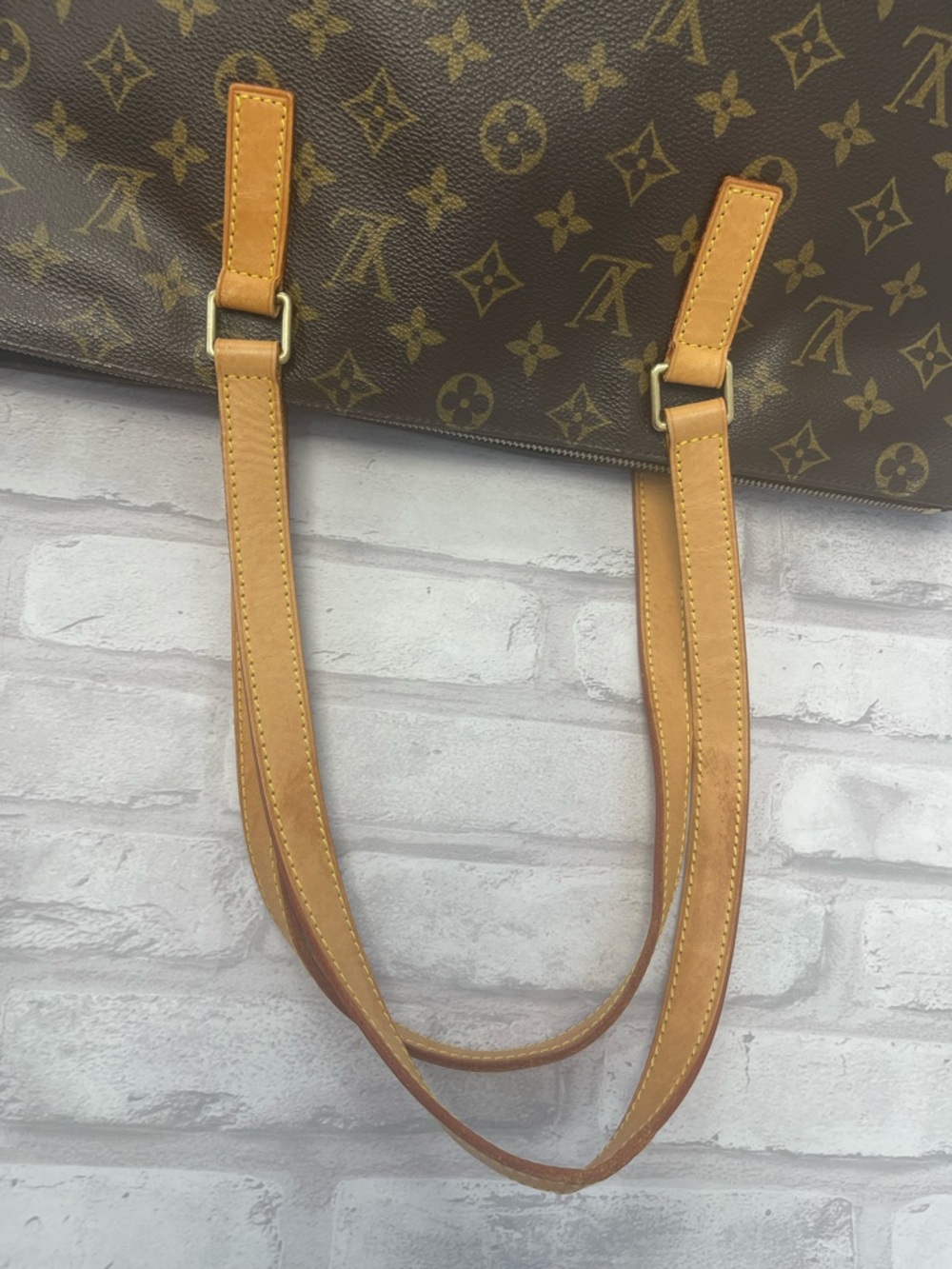 Louis Vuitton Vintage Monogram Coated Canvas Cabas Mezzo Tote - Preowned - Picture 9 of 16